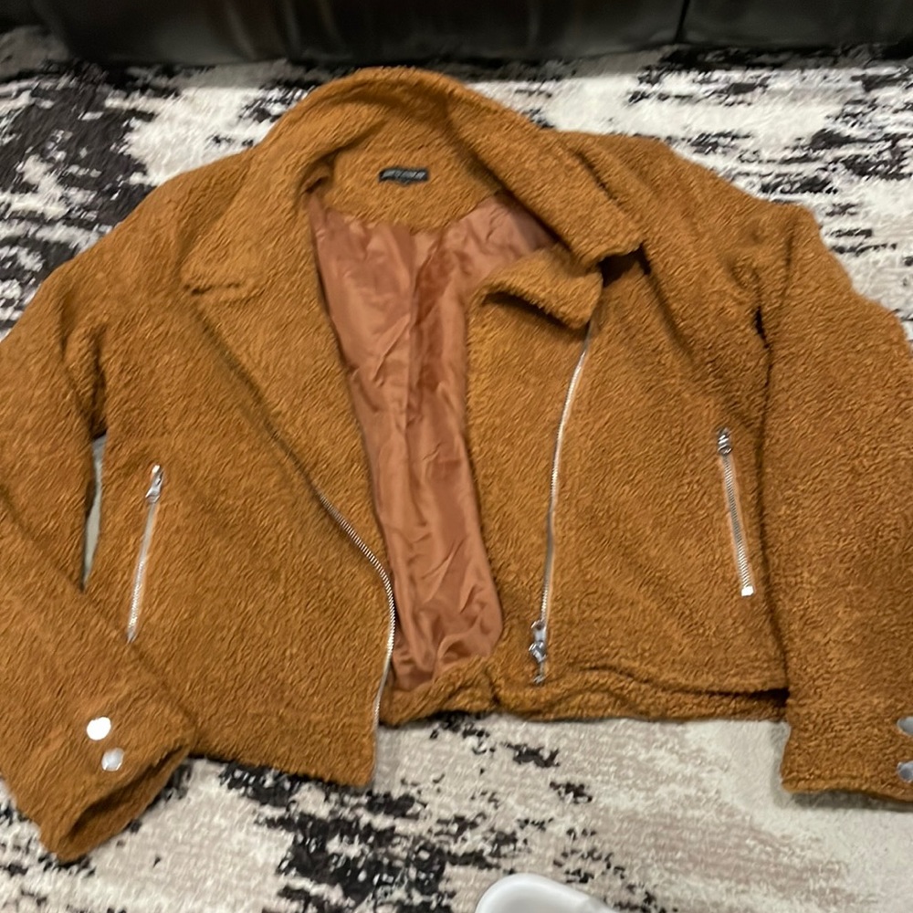 Brown Cropped Jacket - image 1
